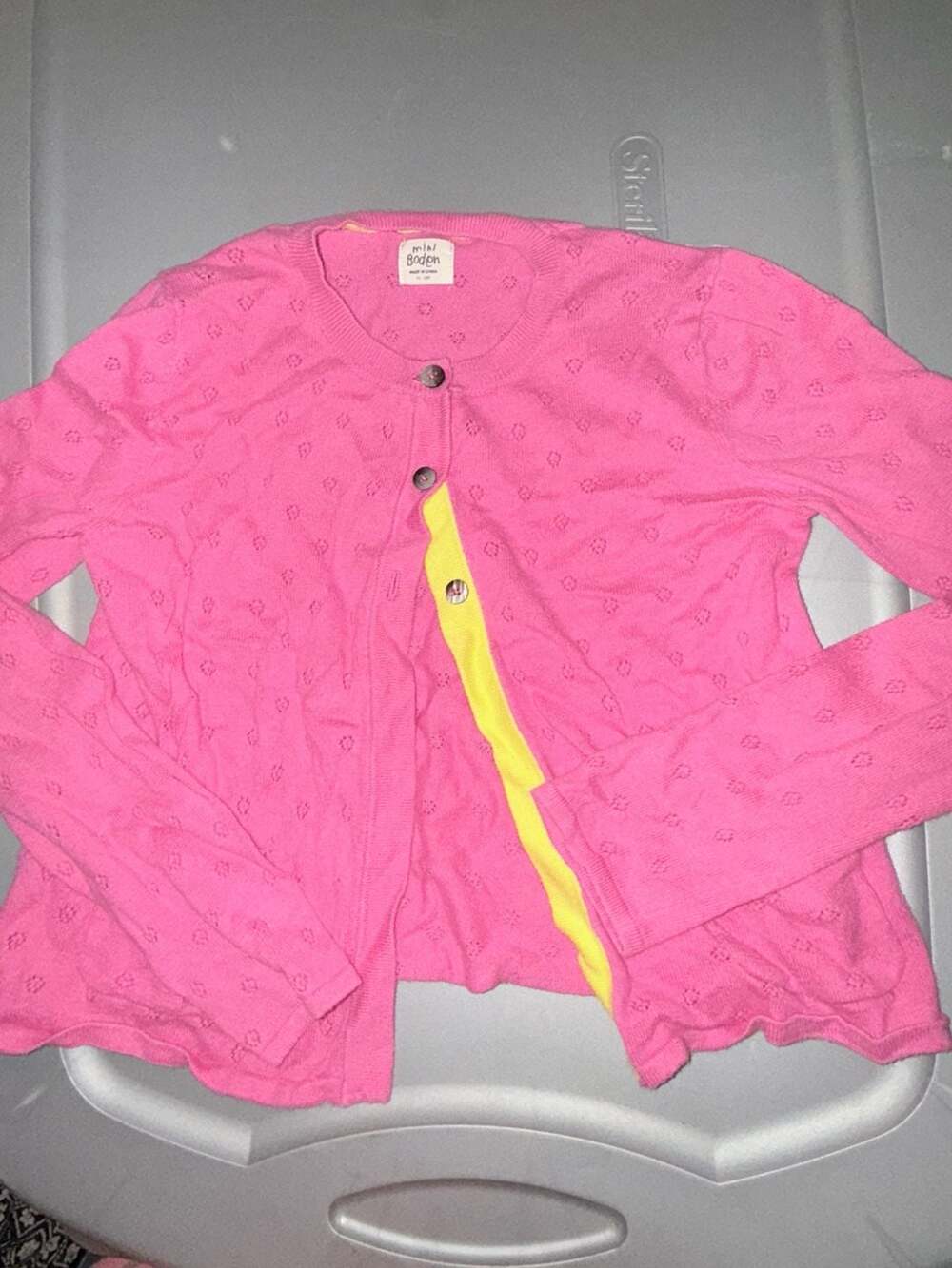 Mini Biden Size 14 Girls Pink cardigan Longsleeve